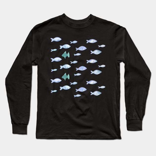 fish lover Long Sleeve T-Shirt by khider